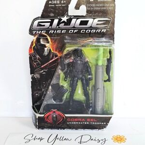 GI JOE‎ Cobra EEL Underwater Trooper Action Figure Rise of Cobra NIB Hasbro 1199
